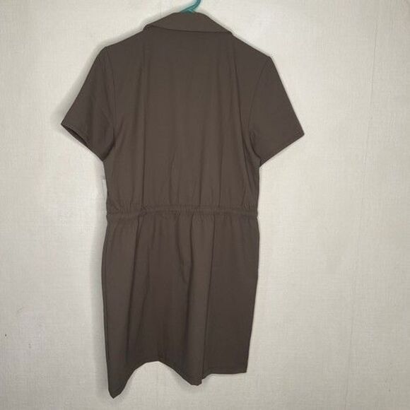 NWT Beyond Yoga Donee City Chic Travel Cinch Waist Midi Dress Women Size M - Picture 8 of 13